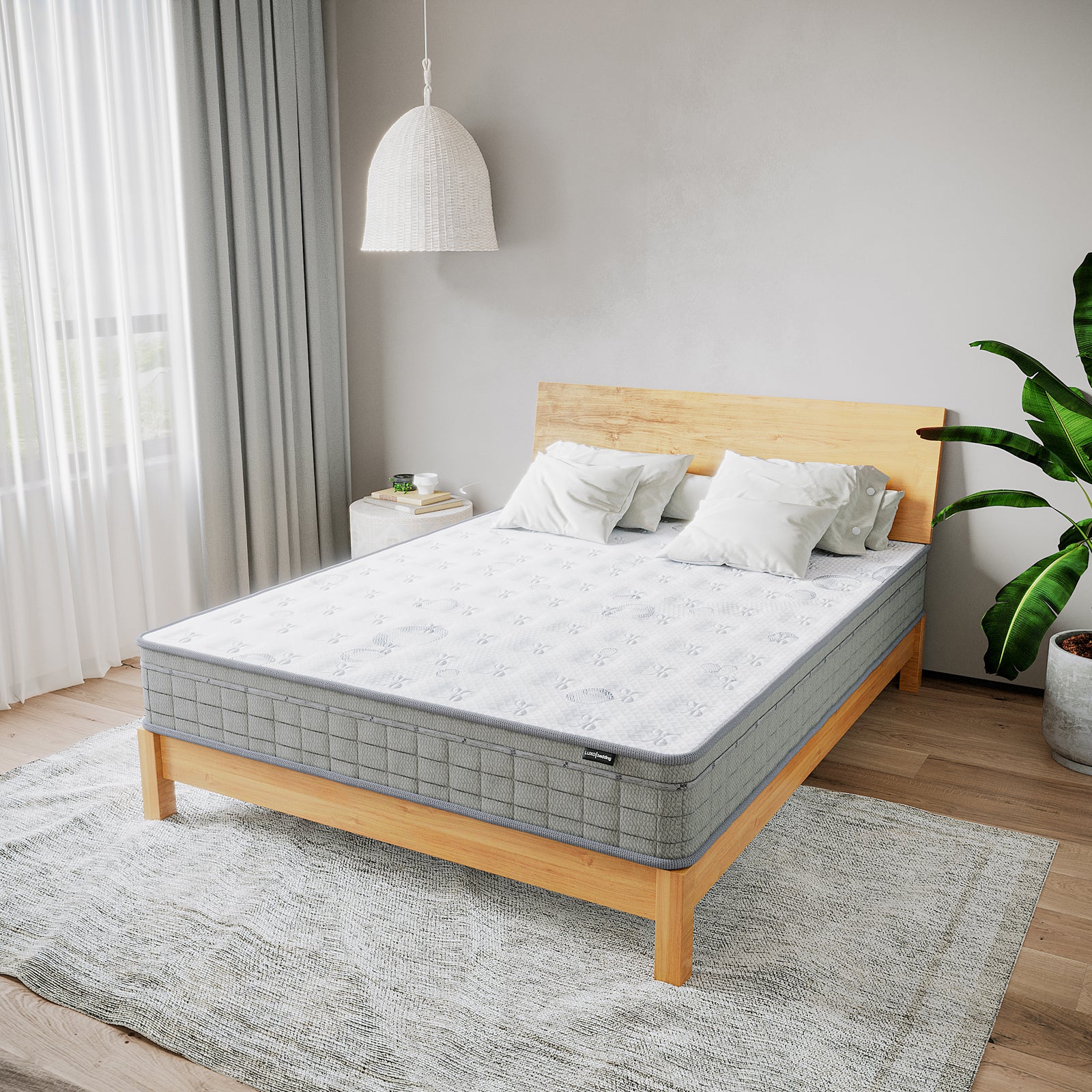 Thetis Queen 25cm Pocket Spring Latex Mattress in Med Firm - Image 3