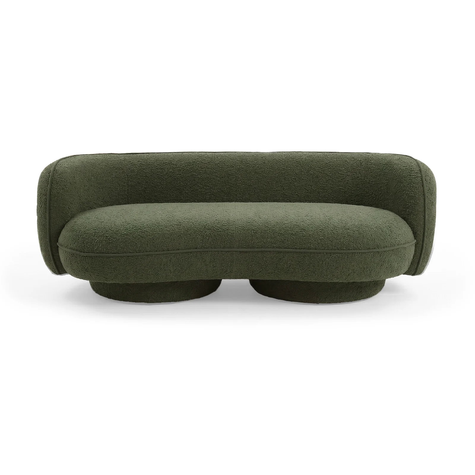 Torven 3 Seater Performance Boucle Sofa in Dark Forest Green - Image 4