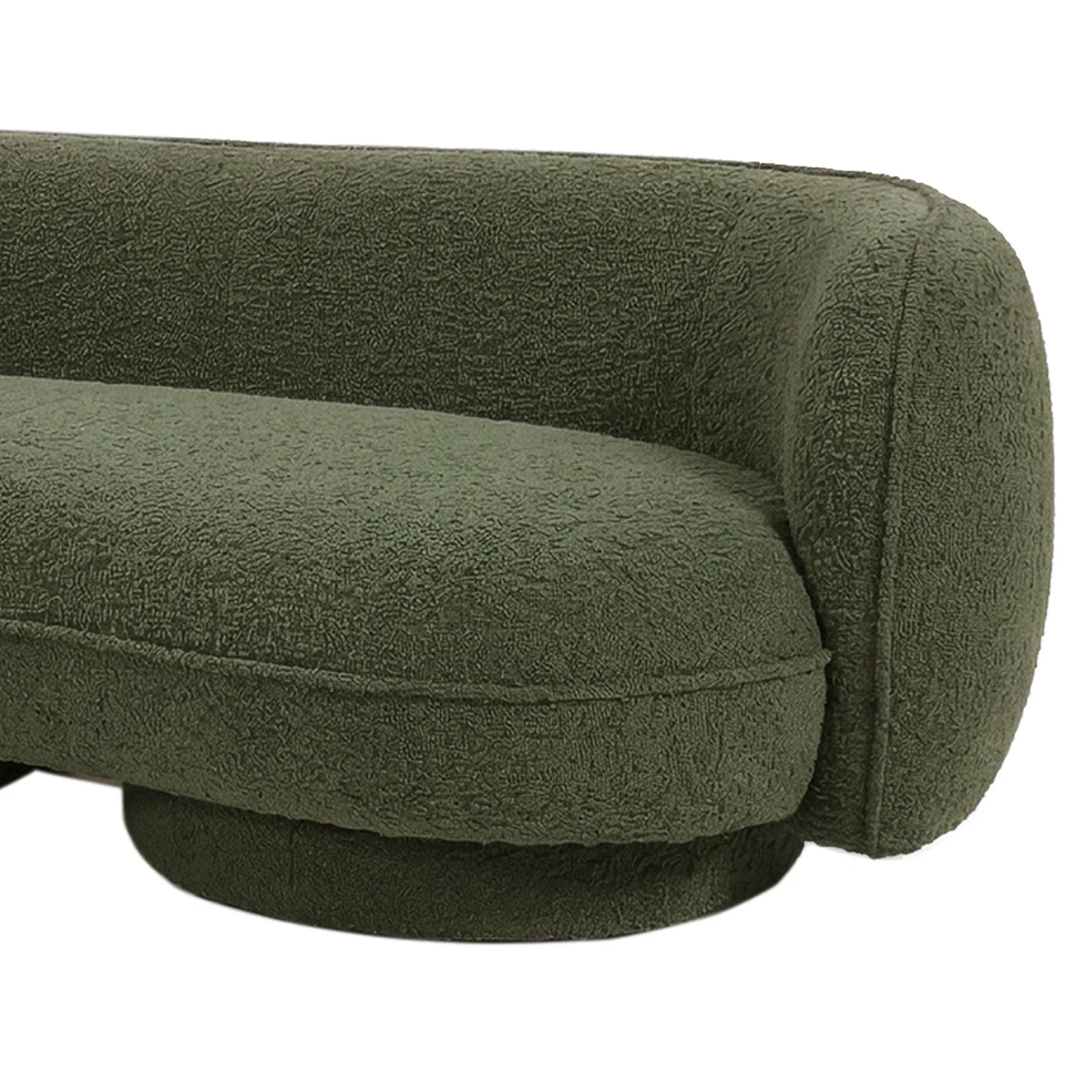 Torven 3 Seater Performance Boucle Sofa in Dark Forest Green - Image 8