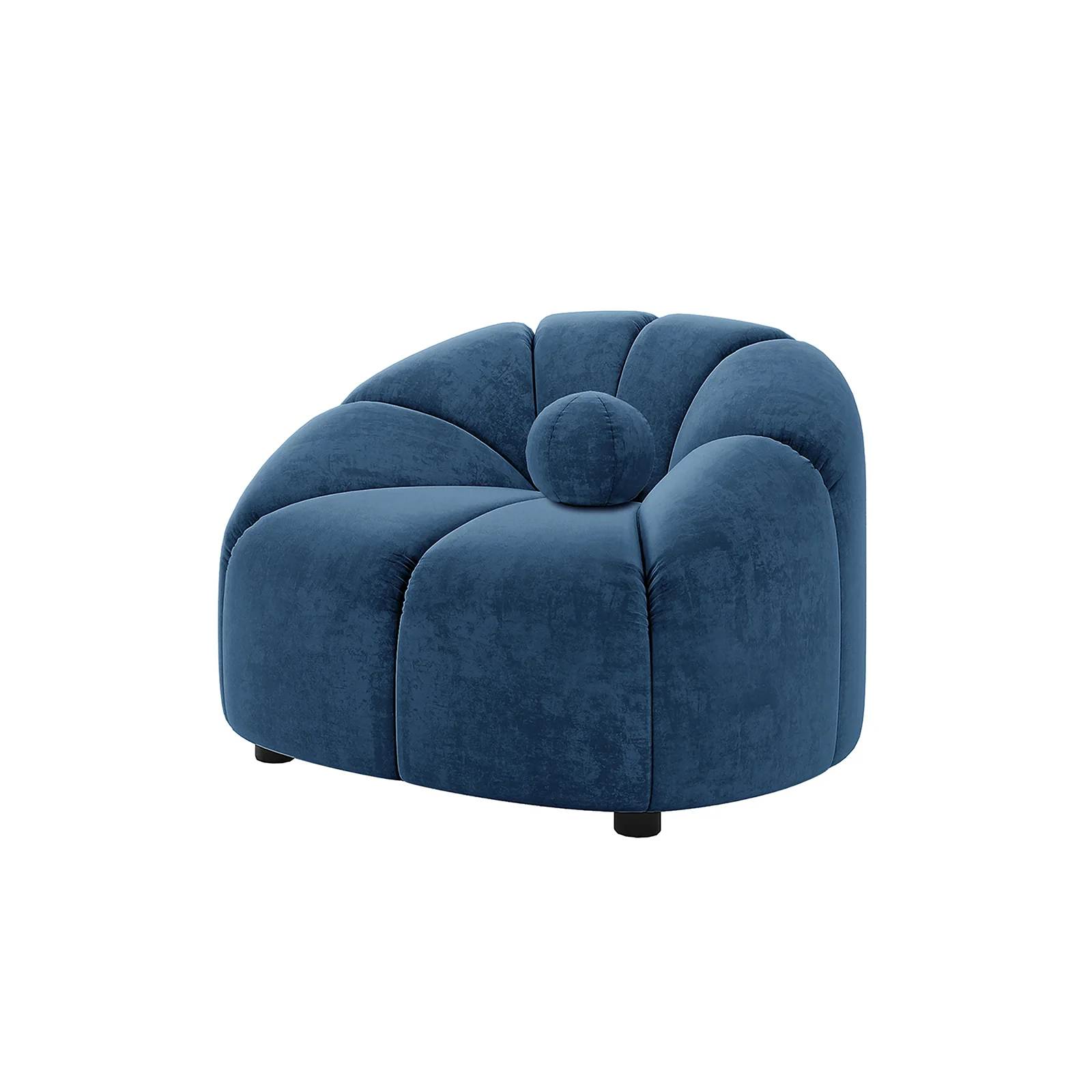 Trina 6 Seater Tufted Velvet Lounge Set in Blue - Image 14