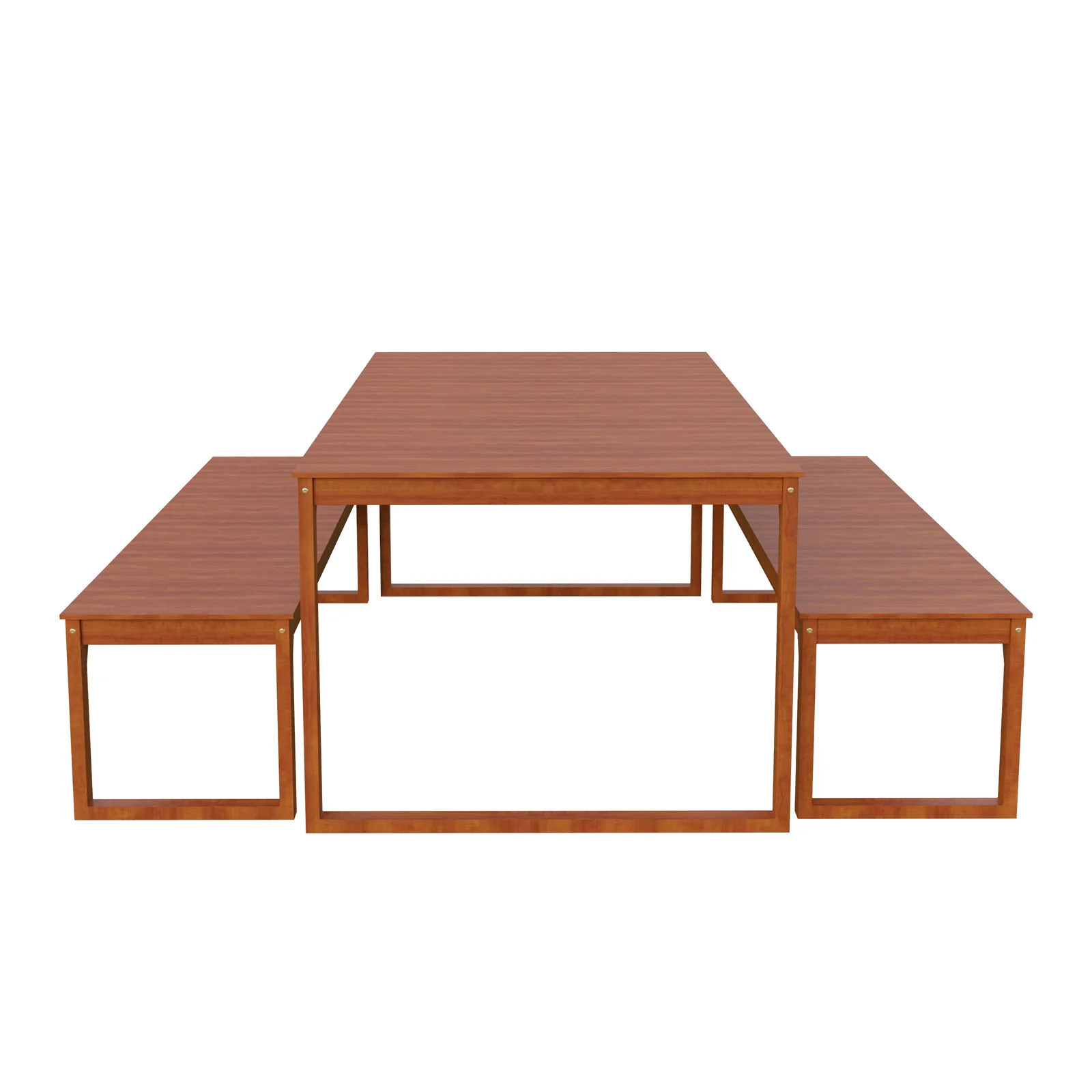 Trinity 8 Seater Hardwood Outdoor Dining Bench Set in Natural - Image 7