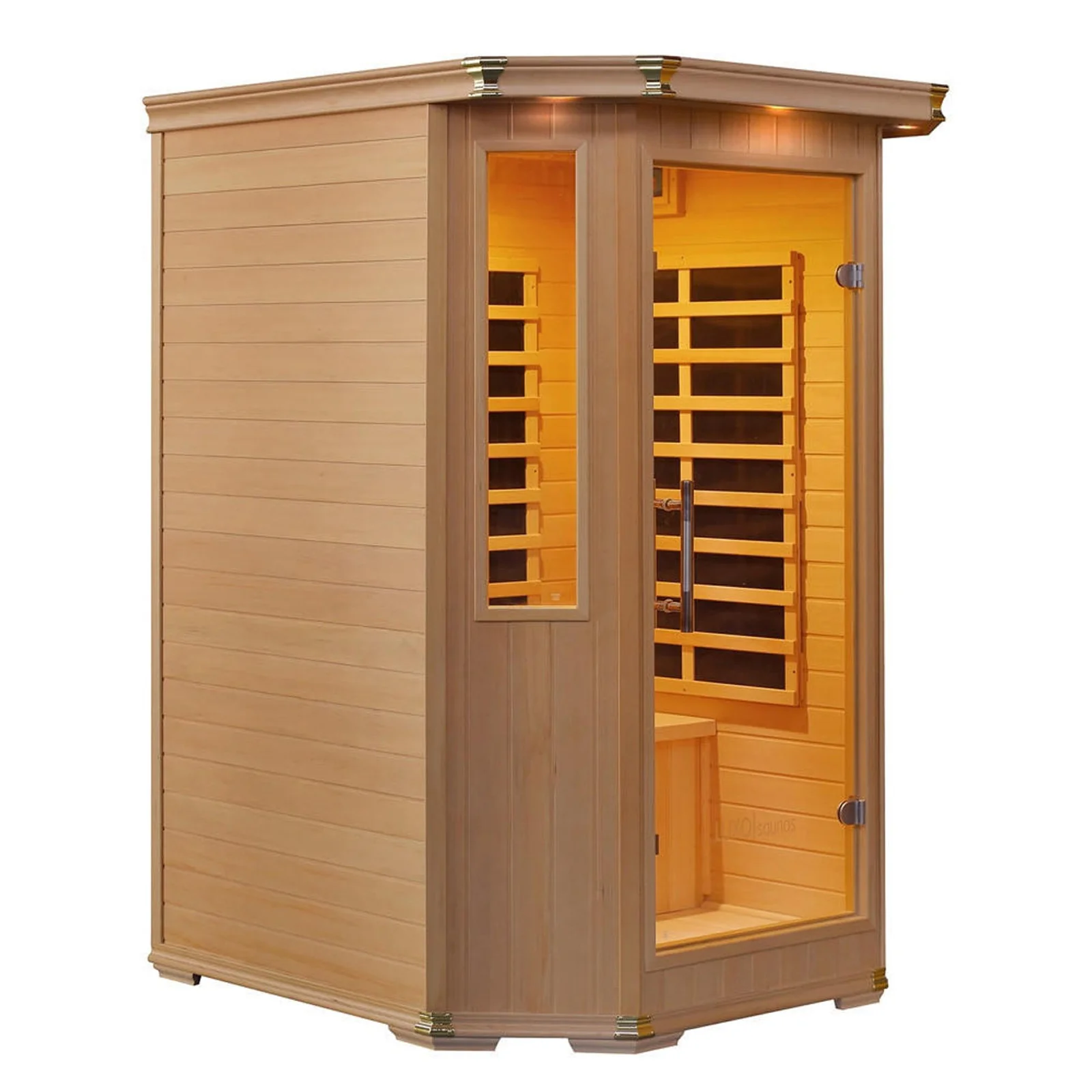 Tukeva 2-Person Carbon Fibre Infrared Indoor Home Sauna - Image 3