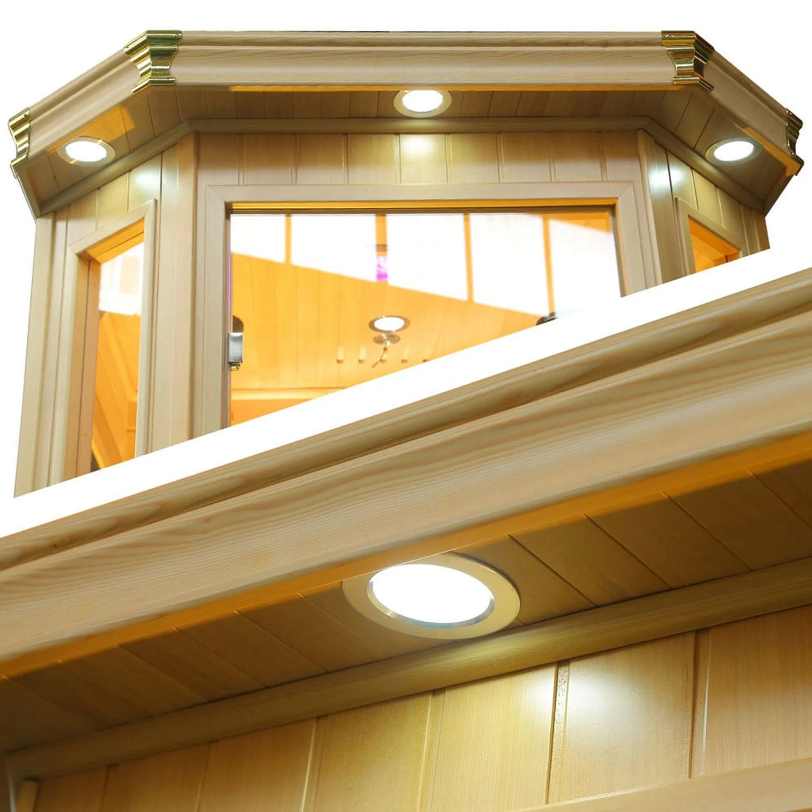 Tukeva 2-Person Carbon Fibre Infrared Indoor Home Sauna - Image 9