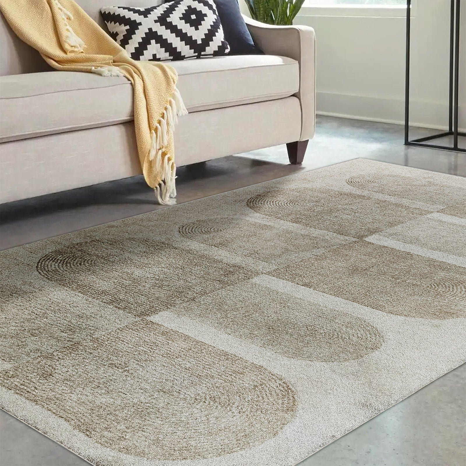 Tyche 160x230cm Soft Contemporary Printed Floor Rug - Image 4