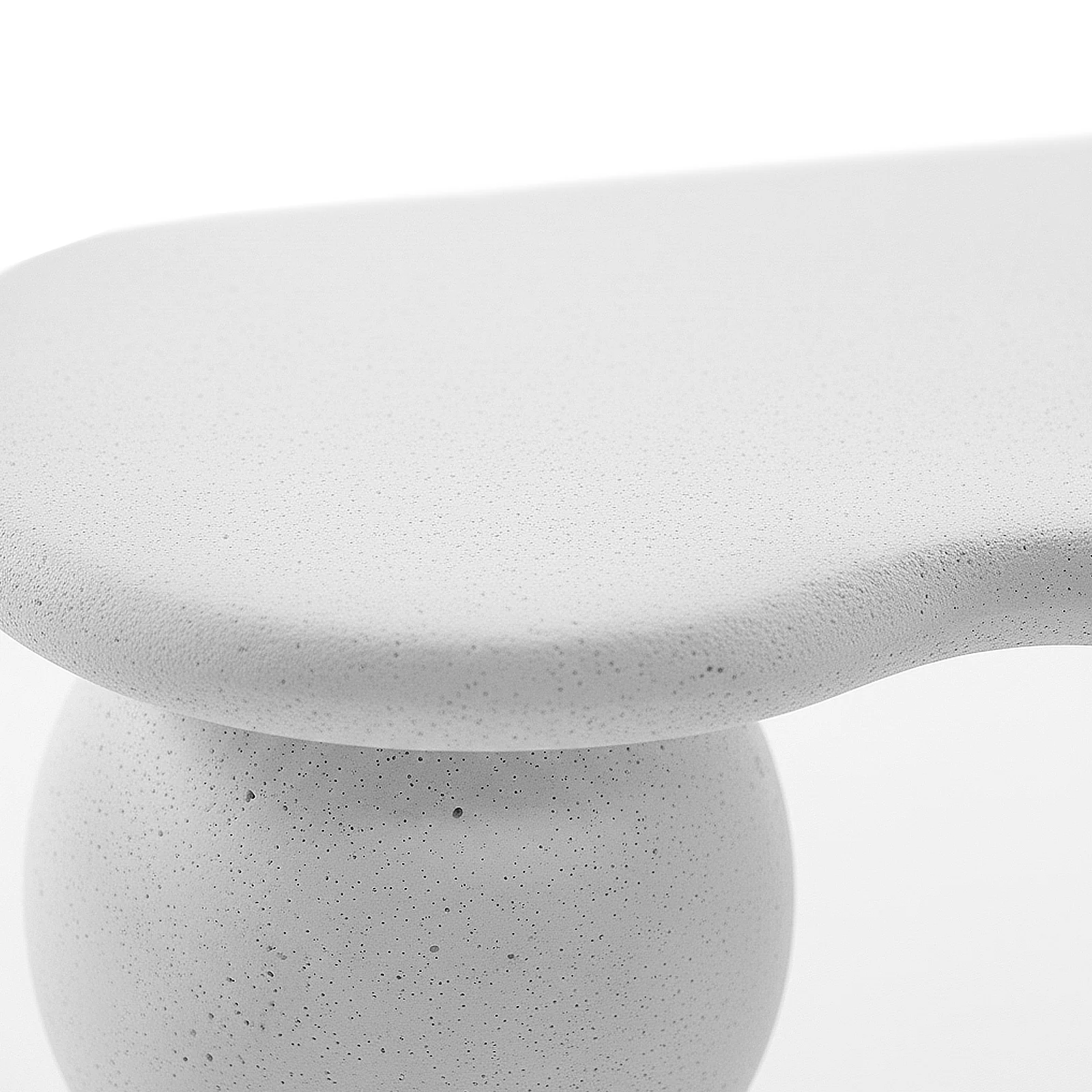 Valdor Signature Concrete Console Table in White - Image 6