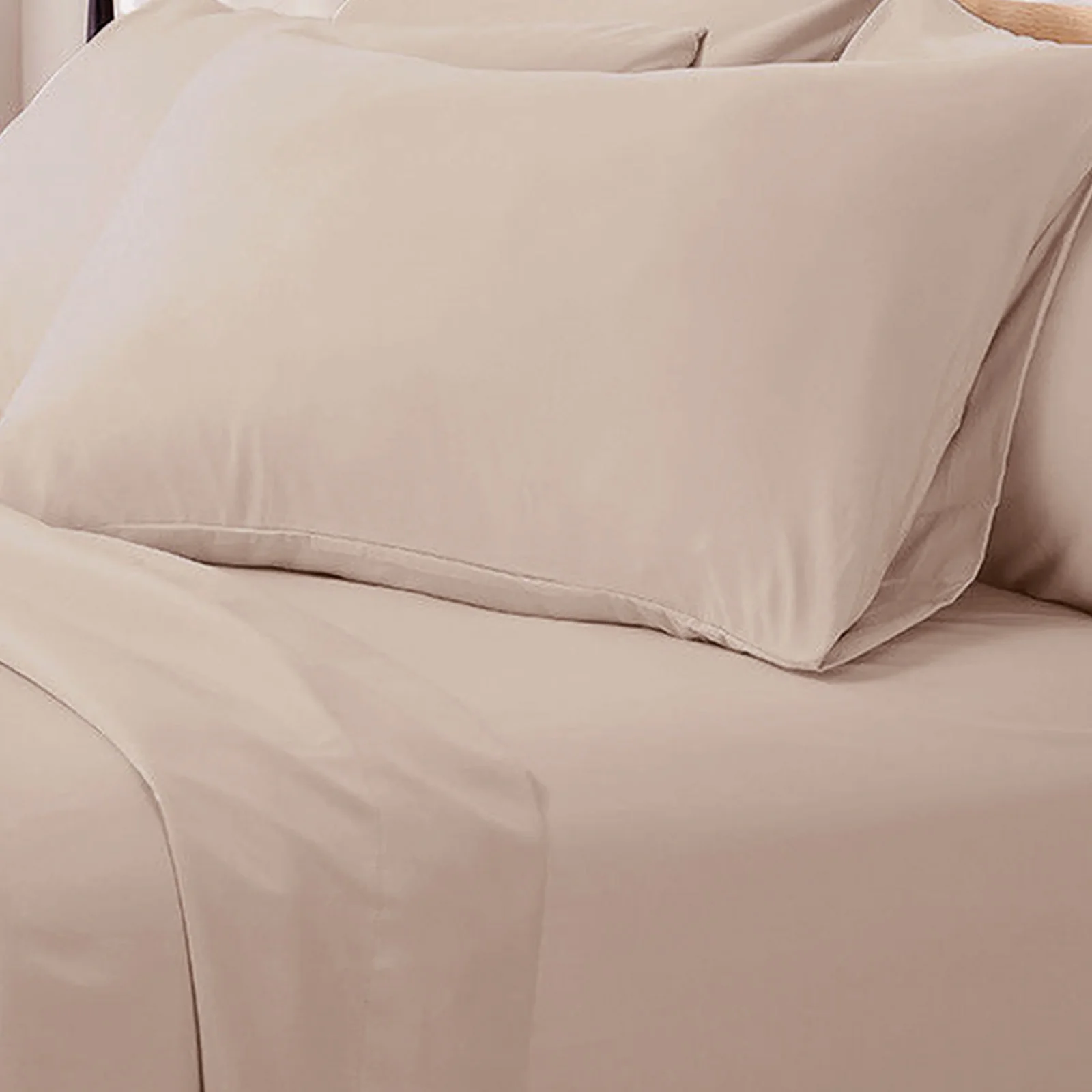 Valeria Single 1000TC Ultra Soft Bed Sheet Set in Cream - Image 3