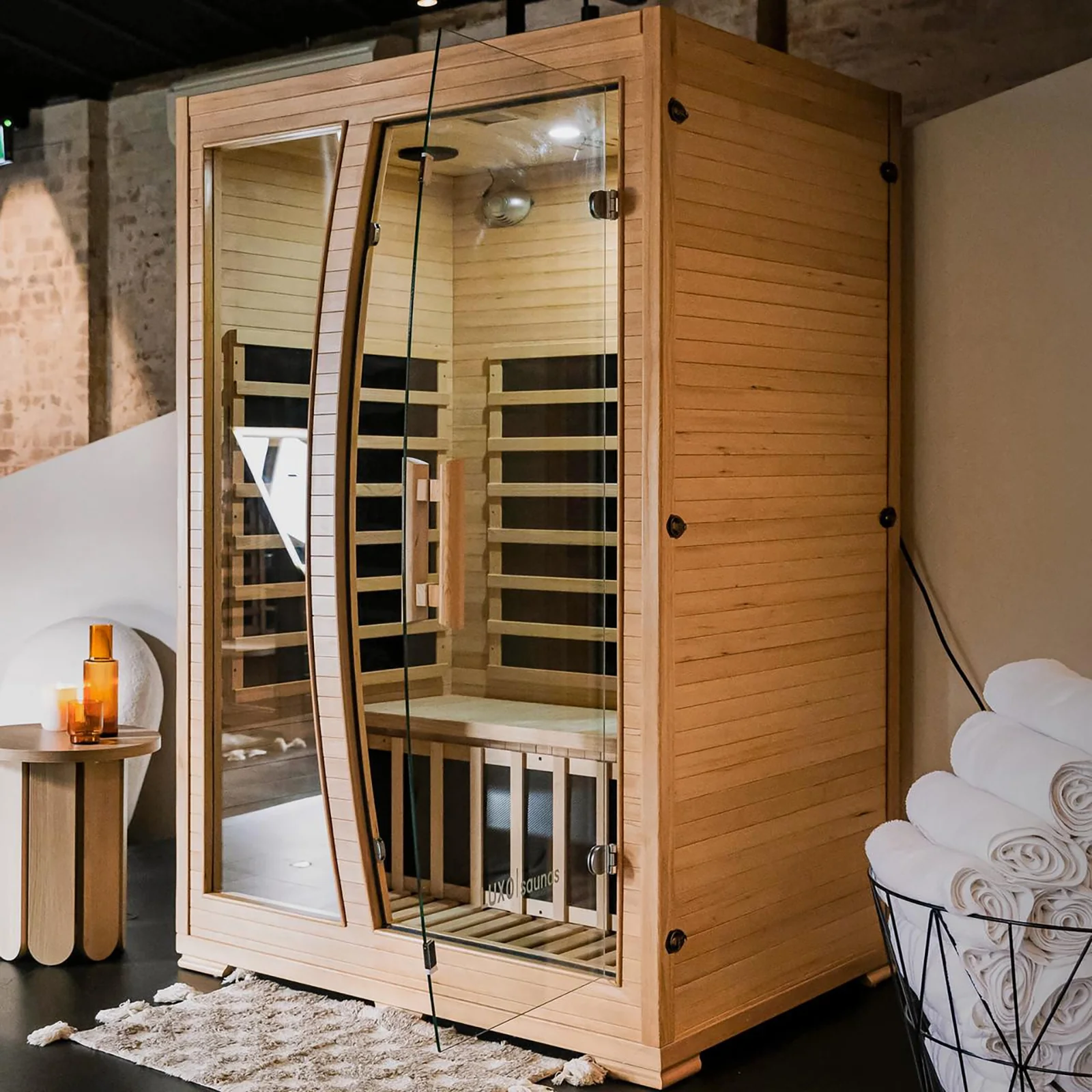 Valo 2 Person Carbon Fibre Indoor Home Sauna - Image 3