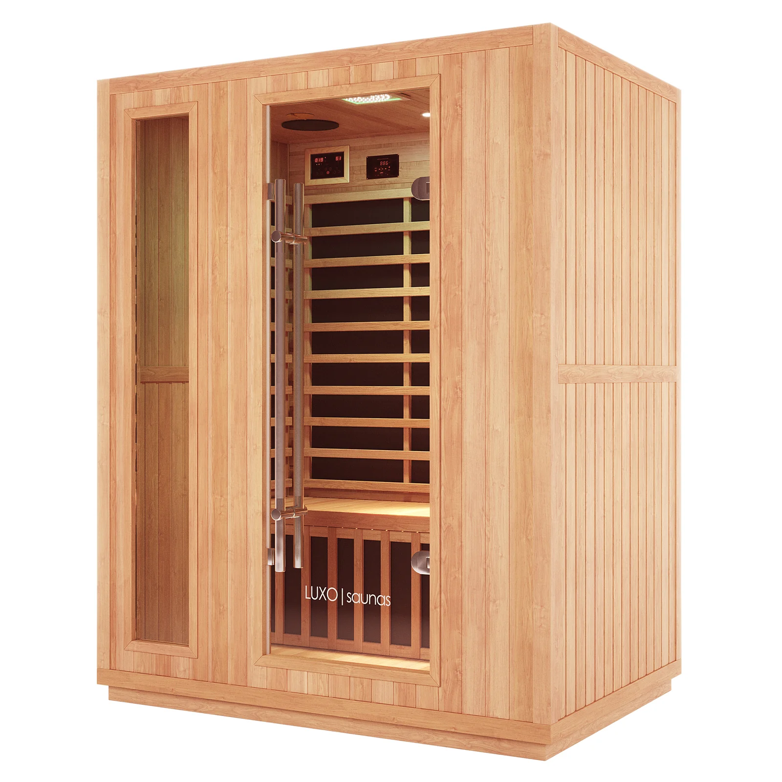 Valo 3 Person Carbon Fibre Infrared Indoor Sauna - Image 3