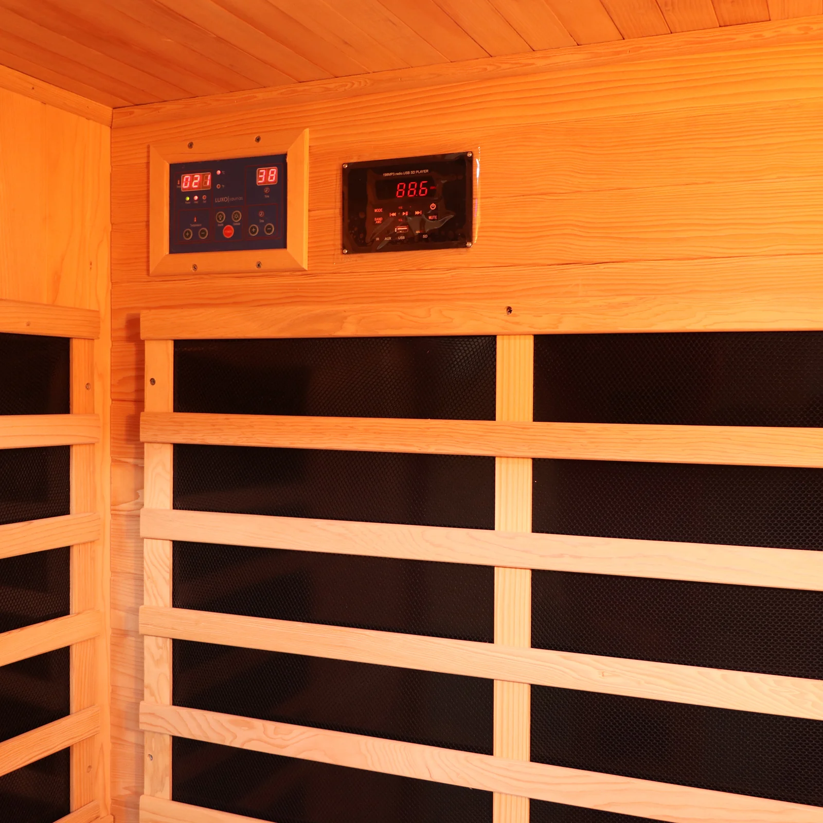 Valo 3 Person Carbon Fibre Infrared Indoor Sauna - Image 8
