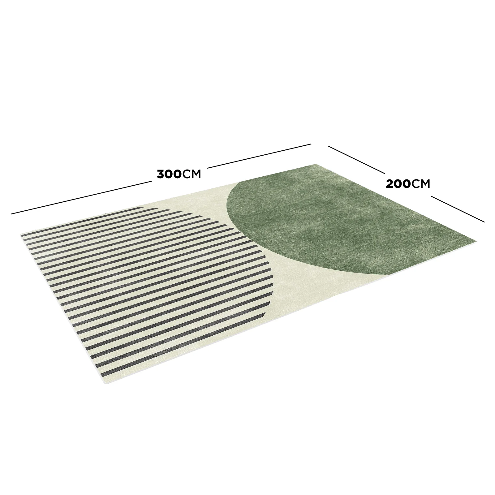 Vannebo 200x300cm Modern Abstract Floor Rug - Image 3