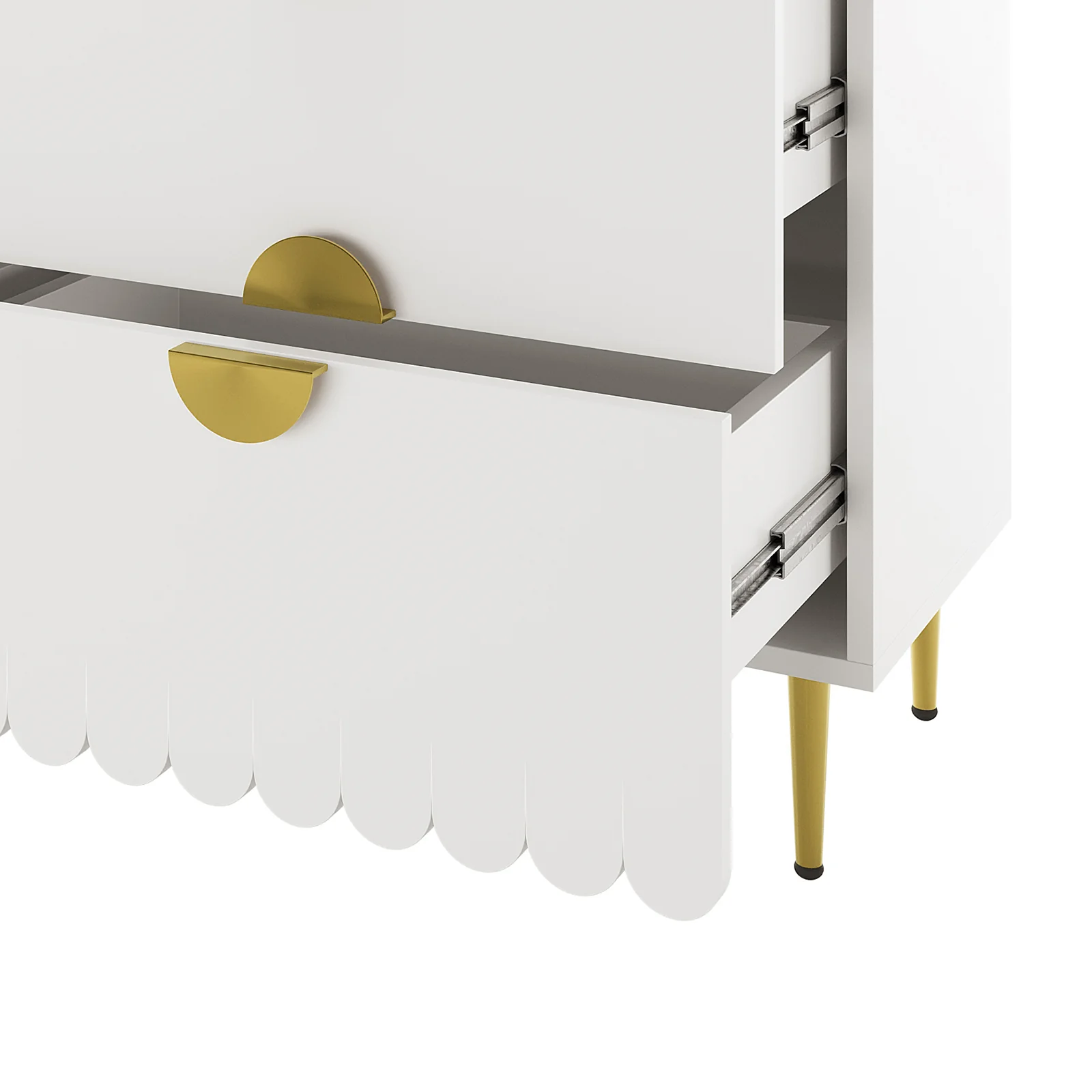 Venroy 120cm Lowboy with 6 Drawers in White - Image 8