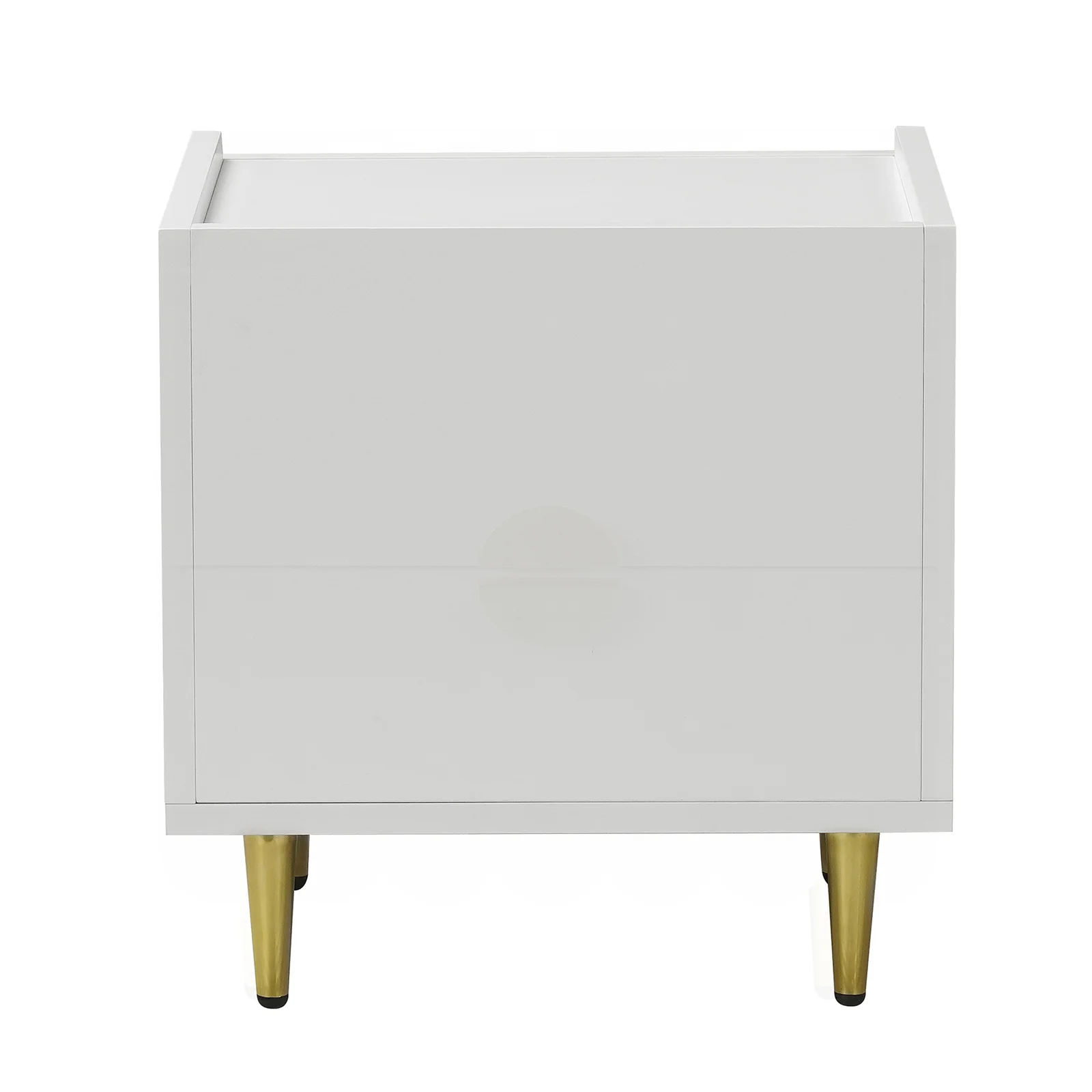 Venroy 45cm Bedside Table with 2 Drawers in White - Image 5