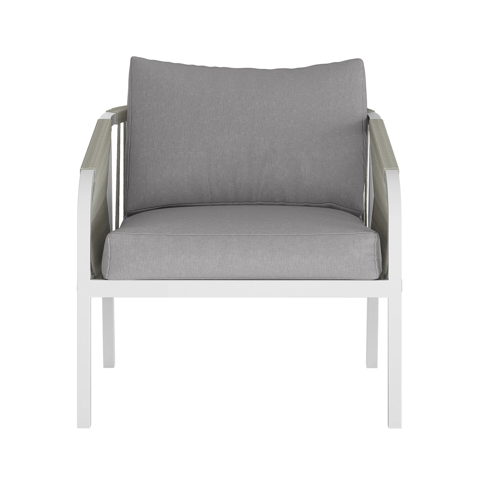 Vernon 5 Seater Aluminium Outdoor Sofa Set in Grey - Image 9