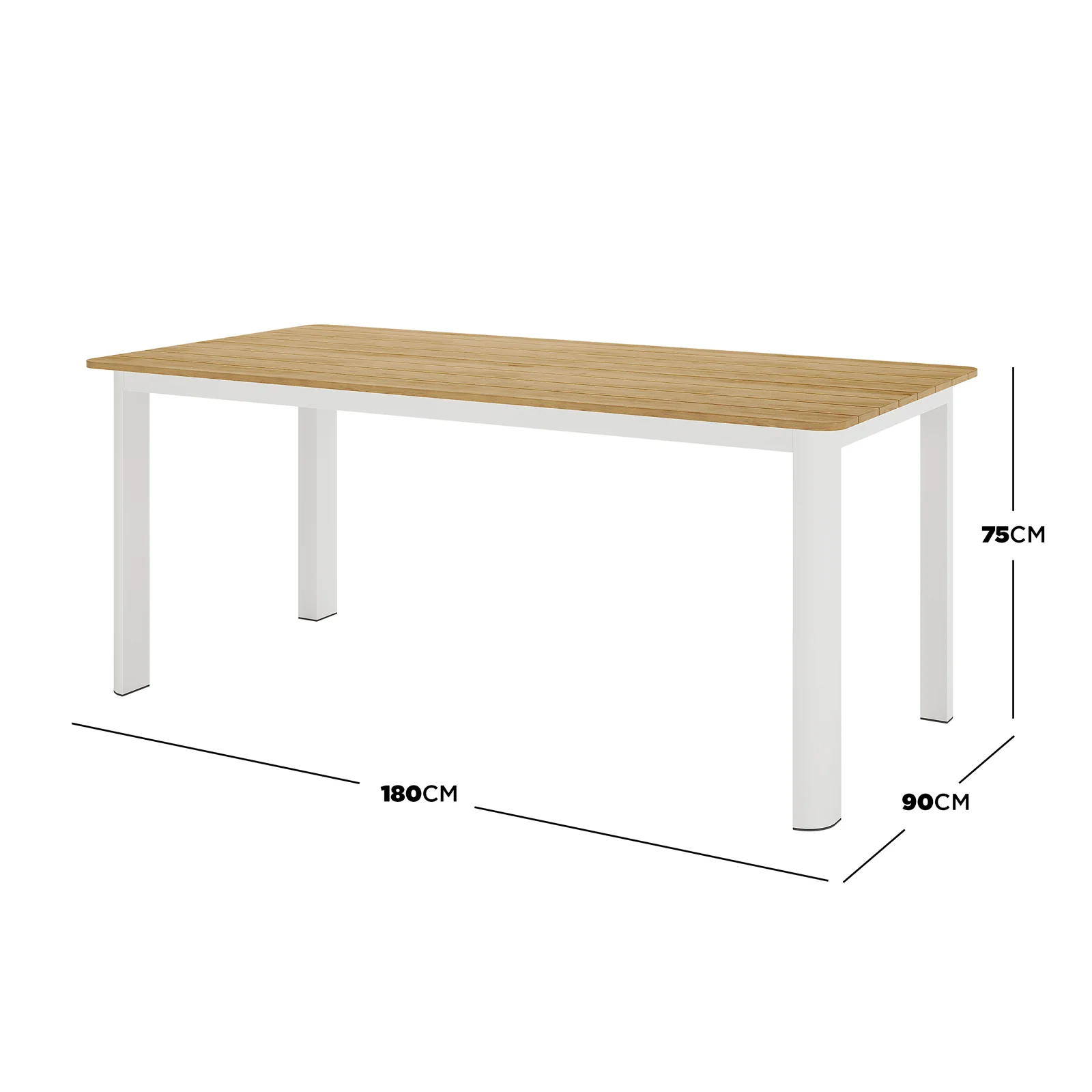 Vernon 6 Seater Wicker Outdoor Dining Set in Natural - Image 7