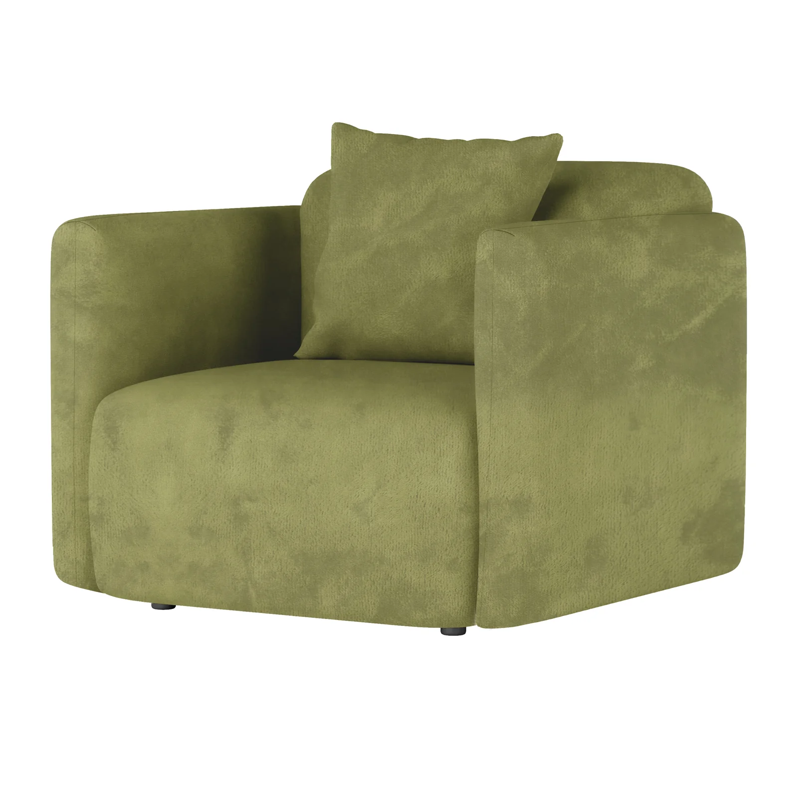 Vestalia 4 Seater Velvet Sofa Set in Olive Green - Image 10