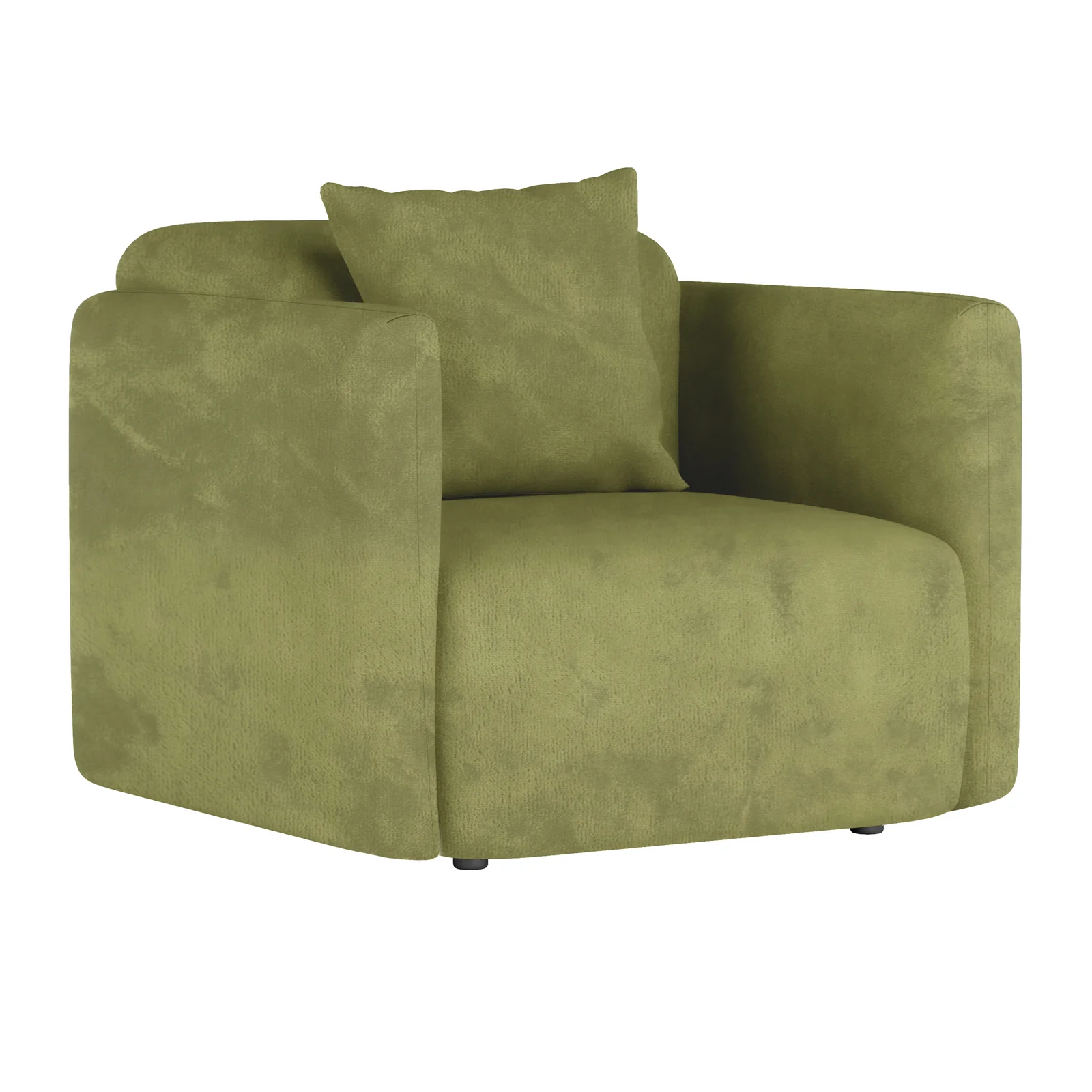 Vestalia 4 Seater Velvet Sofa Set in Olive Green - Image 12
