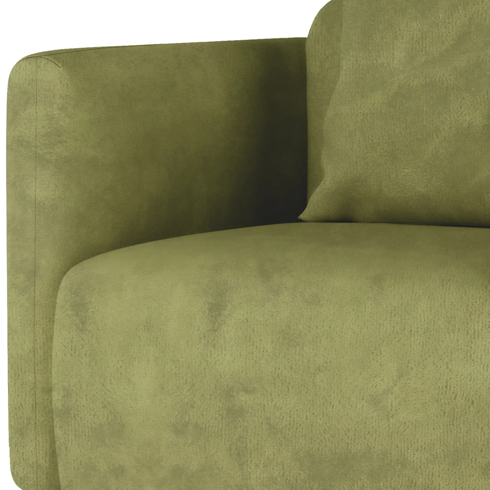 Vestalia 4 Seater Velvet Sofa Set in Olive Green - Image 14