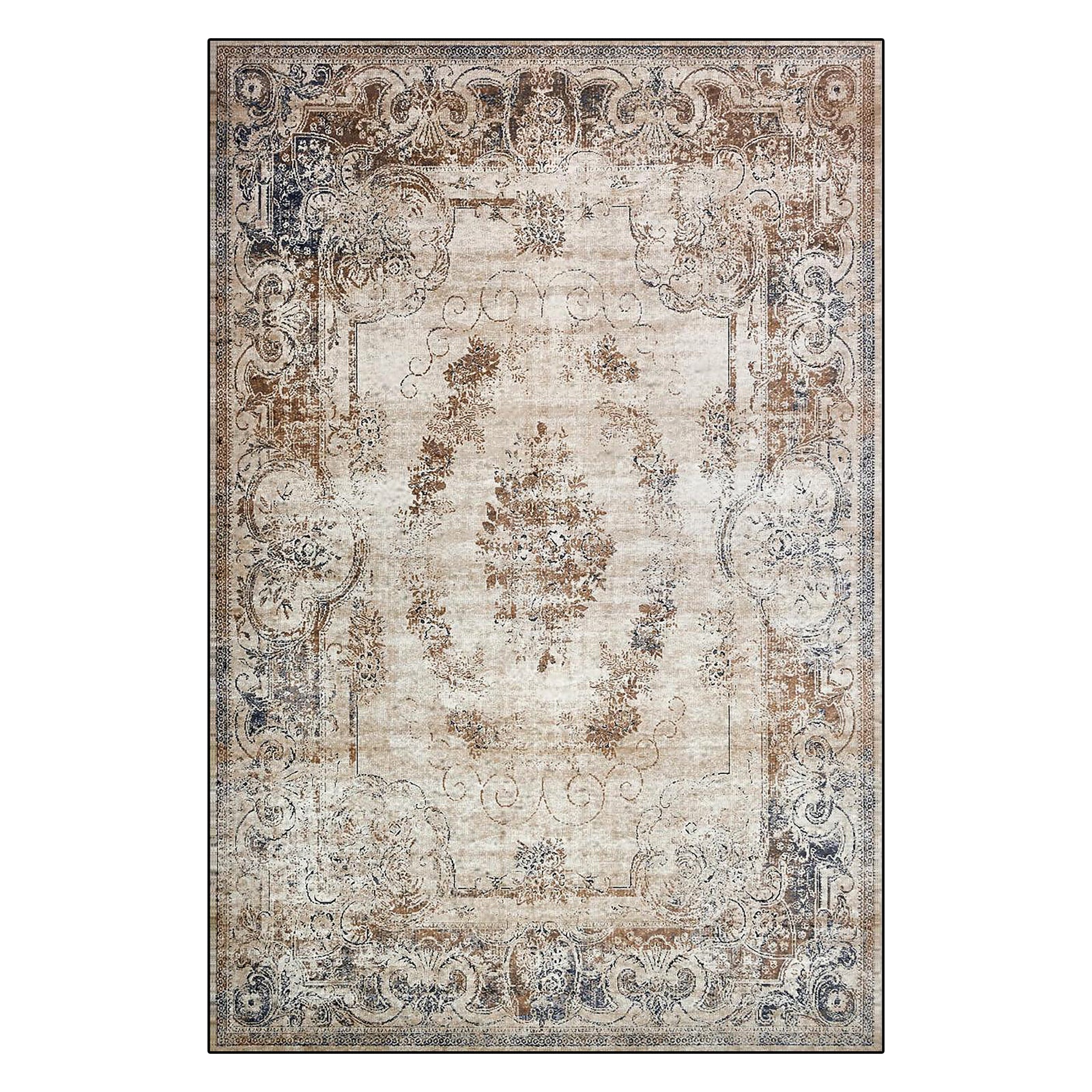 Vikene 120x170cm Distressed Persian Silky Floor Rug