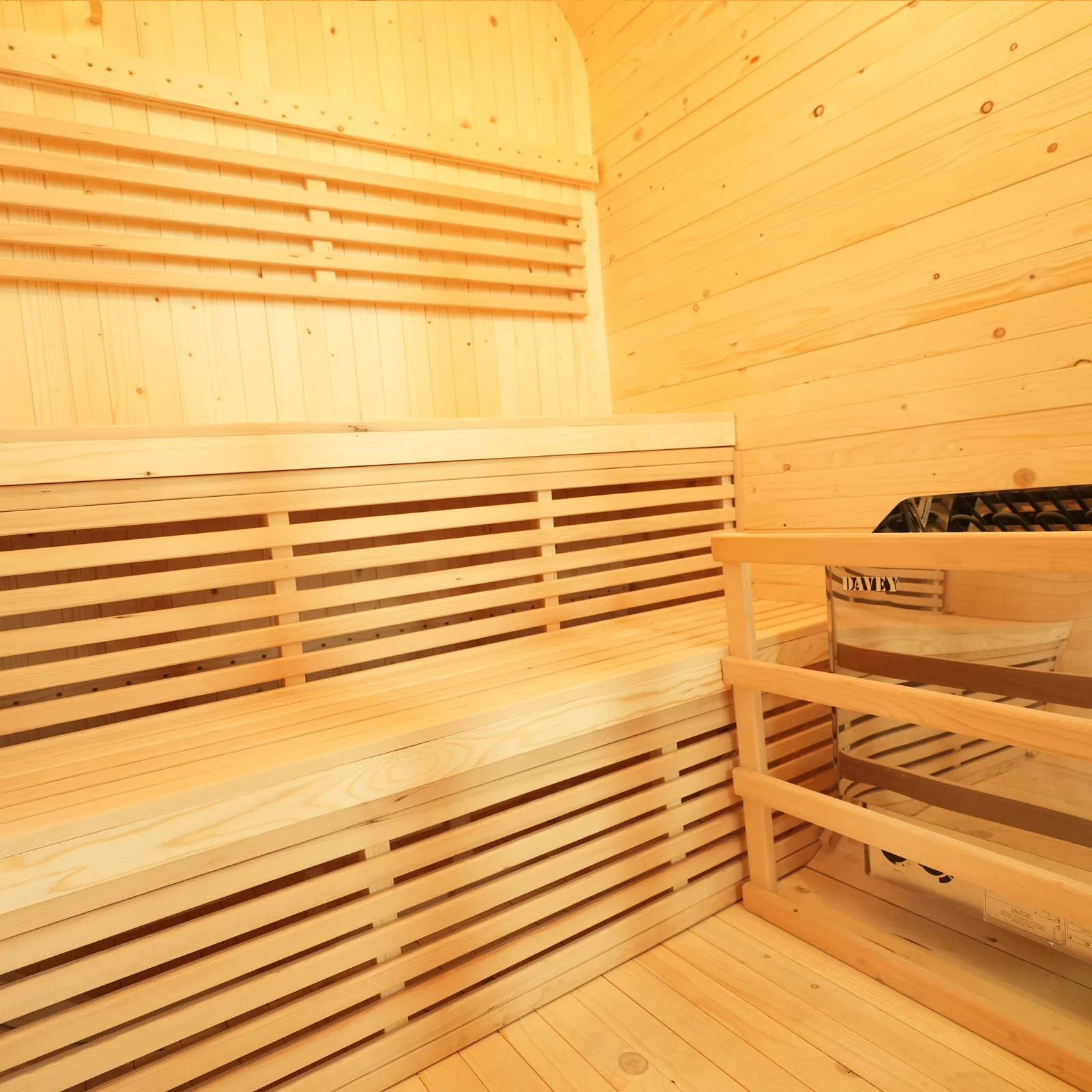 Waru 3 Person Traditional Finnish Outdoor Sauna in Natural - Image 5