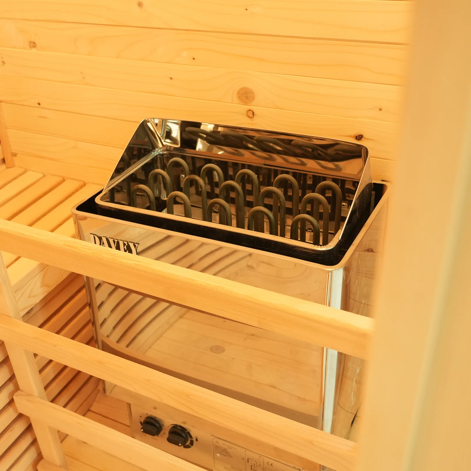 Waru 3 Person Traditional Finnish Outdoor Sauna in Natural - Image 6