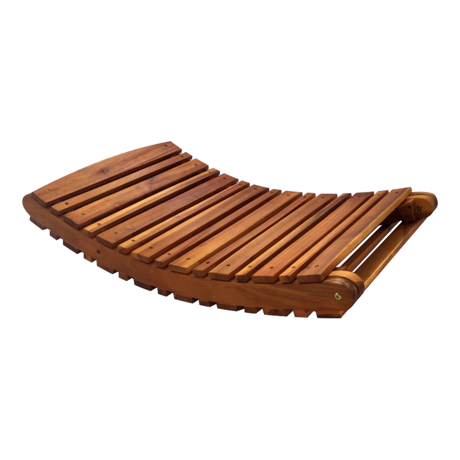 Wave Hardwood Acacia Foldable Outdoor Sun Lounger in Natural - Image 7