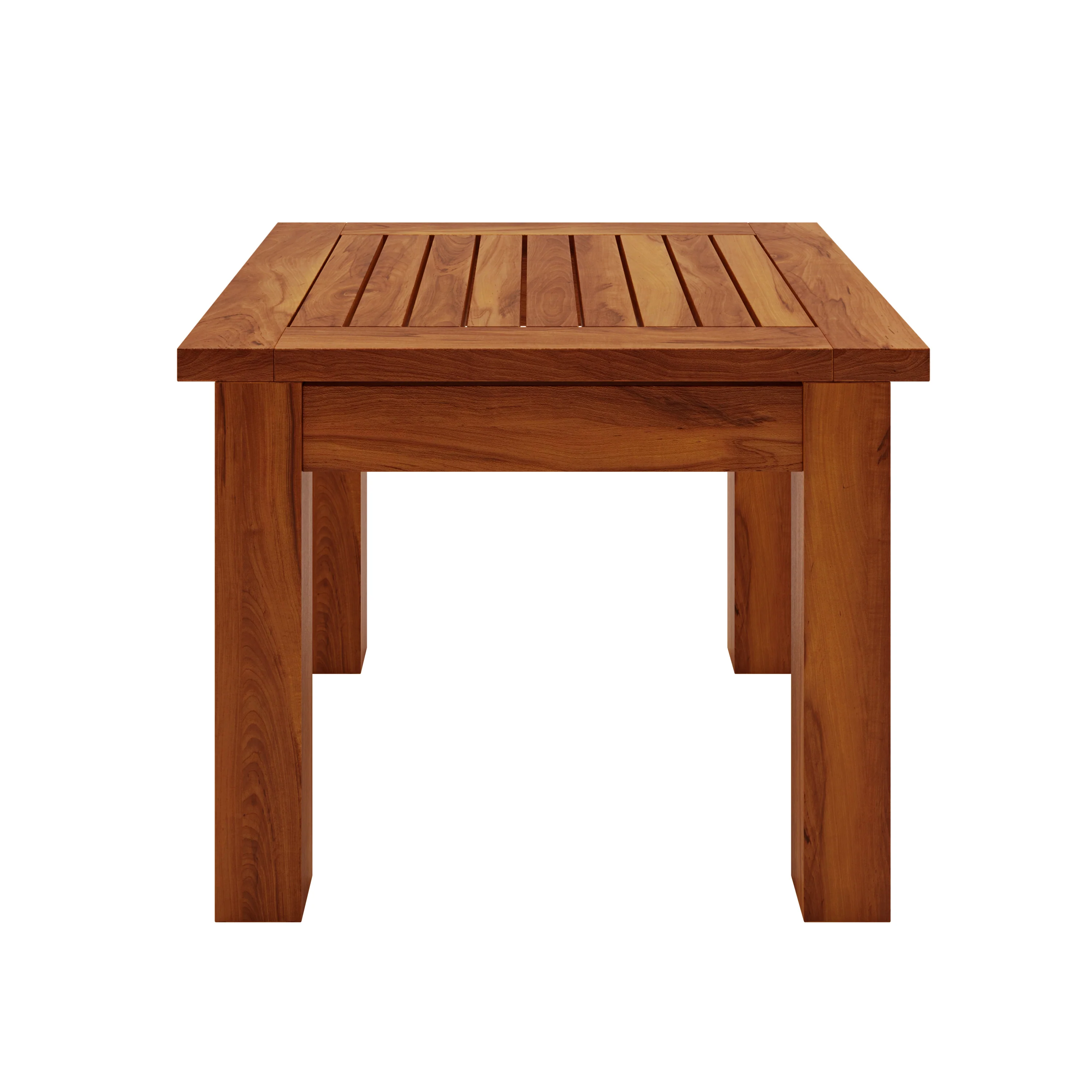 Wave Hardwood Acacia Outdoor Sun Loungers Set of 2 in Natural - Image 9