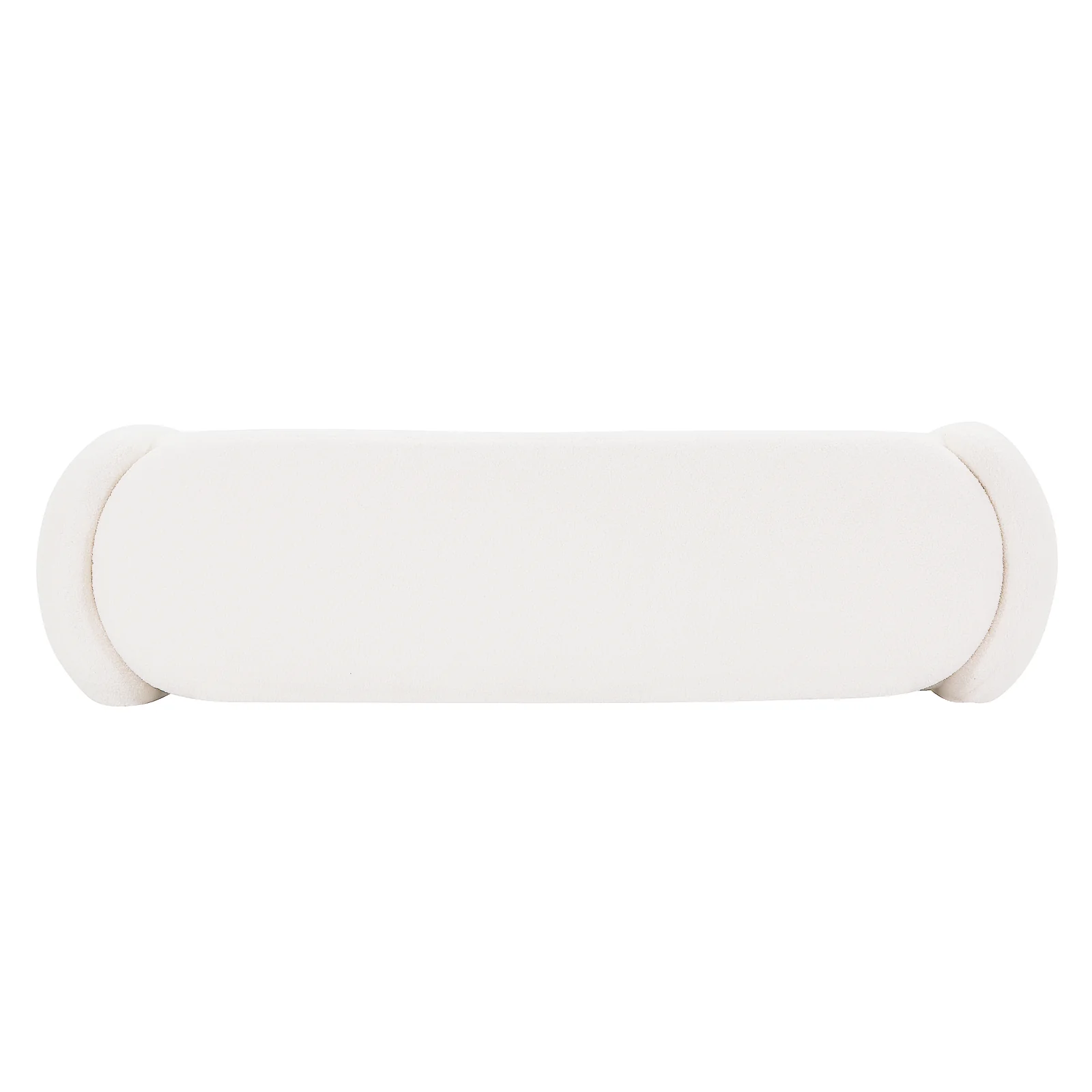 Wynne Fabric Storage Ottoman Bench Seat in Cream White - Image 6