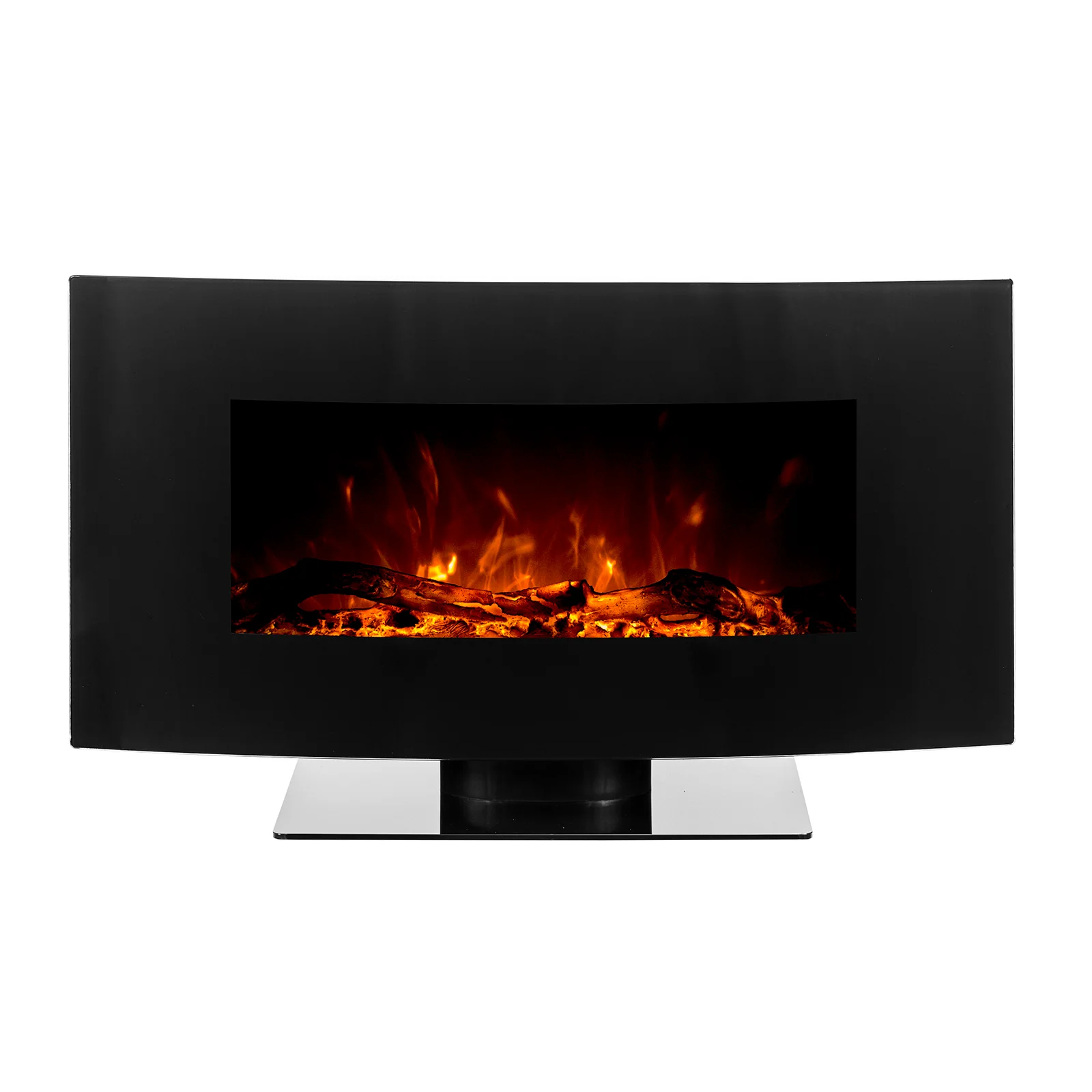 Wyoming 90cm Free Standing LED Electric Fireplace in Black