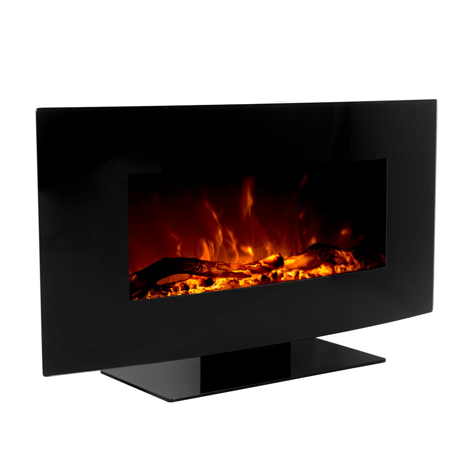 Wyoming 90cm Free Standing LED Electric Fireplace in Black - Image 5